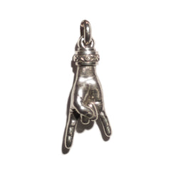 THE HORN L 750 YELLOW GOLD TRISTAN & ISOLDE CUFF PENDANT VS DIAMONDS