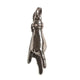 THE HORN L 750 YELLOW GOLD TRISTAN & ISOLDE CUFF PENDANT VS DIAMONDS