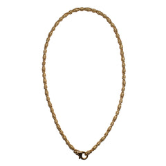 THE TRISTAN & ISOLDE DBL S/M LINK CHAIN 750 YELLOW GOLD L AURORA CLASP VS DIAMONDS