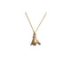 THE SHAKA XS 750 YELLOW GOLD AURORA CUFF NECKLACE VS DIAMONDS