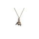 THE SHAKA XS 750 YELLOW GOLD AURORA CUFF NECKLACE VS DIAMONDS