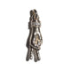 THE PEACE SIGN L SOLID 750 YELLOW GOLD AURORA CUFF PENDANT VS DIAMONDS