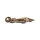 THE PEACE SIGN L SOLID 750 YELLOW GOLD AURORA CUFF PENDANT VS DIAMONDS