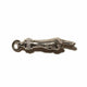 THE PEACE SIGN L SOLID 750 YELLOW GOLD HEMERA CUFF PENDANT VS DIAMONDS