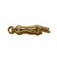 THE PEACE SIGN L SOLID 750 YELLOW GOLD HEMERA CUFF PENDANT VS DIAMONDS