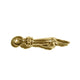 THE PEACE SIGN L SOLID 750 YELLOW GOLD TRISTAN & ISOLDE CUFF PENDANT VS DIAMONDS