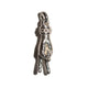 THE PEACE SIGN L SOLID 750 YELLOW GOLD TRISTAN & ISOLDE CUFF PENDANT VS DIAMONDS