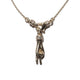 THE PEACE SIGN S 750 YELLOW GOLD AURORA CUFF NECKLACE VS DIAMONDS