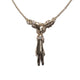 THE PEACE SIGN S 750 YELLOW GOLD AURORA CUFF NECKLACE VS DIAMONDS