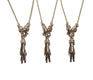 THE PEACE SIGN S 750 YELLOW GOLD AURORA CUFF NECKLACE VS DIAMONDS