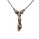 THE PEACE SIGN S 750 YELLOW GOLD HEMERA CUFF NECKLACE VS DIAMONDS
