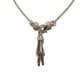 THE PEACE SIGN S 750 YELLOW GOLD HEMERA CUFF NECKLACE VS DIAMONDS