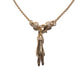 THE PEACE SIGN S 750 YELLOW GOLD HEMERA CUFF NECKLACE VS DIAMONDS