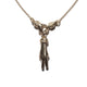 THE PEACE SIGN S 750 YELLOW GOLD TRISTAN & ISOLDE CUFF NECKLACE VS DIAMONDS