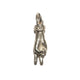 THE PEACE SIGN S 750 YELLOW GOLD TRISTAN & ISOLDE CUFF PENDANT VS DIAMONDS