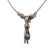 THE PEACE SIGN S 750 YELLOW GOLD AURORA CUFF NECKLACE VS DIAMONDS