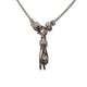 THE PEACE SIGN S 750 YELLOW GOLD HEMERA CUFF NECKLACE VS DIAMONDS