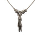 THE PEACE SIGN S 750 YELLOW GOLD TRISTAN & ISOLDE CUFF NECKLACE VS DIAMONDS