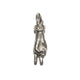 THE PEACE SIGN S 750 YELLOW GOLD TRISTAN & ISOLDE CUFF PENDANT VS DIAMONDS