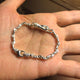 THE PEACE SIGN S TRISTAN S LINK BRACELET 925 SILVER S/M TRISTAN & ISOLDE CLASP VS DIAMONDS