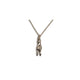THE PEACE SIGN XS 750 YELLOW GOLD AURORA CUFF NECKLACE VS DIAMONDS