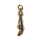 THE CROSSED FINGERS L SOLID 750 YELLOW GOLD TRISTAN & ISOLDE CUFF PENDANT VS DIAMONDS