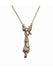 THE CROSSED FINGERS S 750 YELLOW GOLD AURORA CUFF NECKLACE VS DIAMONDS