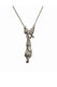 THE CROSSED FINGERS S 750 YELLOW GOLD AURORA CUFF NECKLACE VS DIAMONDS