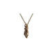 THE CROSSED FINGERS XS 750 YELLOW GOLD AURORA CUFF NECKLACE VS DIAMONDS