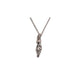 THE CROSSED FINGERS XS 750 YELLOW GOLD AURORA CUFF NECKLACE VS DIAMONDS