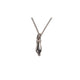 THE CROSSED FINGERS XS 750 YELLOW GOLD AURORA CUFF NECKLACE VS DIAMONDS