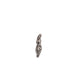 THE CROSSED FINGERS XS 750 YELLOW GOLD AURORA CUFF PENDANT VS DIAMONDS