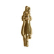 THE SERVANT L SOLID 750 YELLOW GOLD TRISTAN & ISOLDE CUFF PENDANT VS DIAMONDS