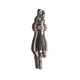 THE SERVANT L SOLID 750 YELLOW GOLD TRISTAN & ISOLDE CUFF PENDANT VS DIAMONDS