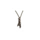 THE HORN XS 750 YELLOW GOLD AURORA CUFF NECKLACE VS DIAMONDS
