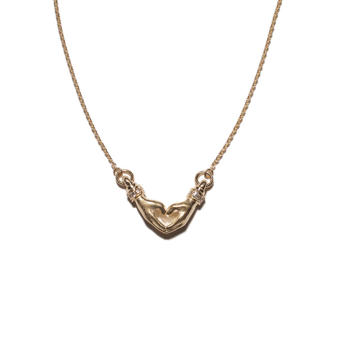MY HEART XS 750 YELLOW GOLD AURORA NECKLACE VS DIAMONDS