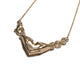 MY HEART S 750 YELLOW GOLD AURORA NECKLACE VS DIAMONDS