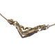 MY HEART S 750 YELLOW GOLD TRISTAN & ISOLDE NECKLACE VS DIAMONDS