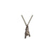 THE HORN XS 750 YELLOW GOLD AURORA CUFF NECKLACE VS DIAMONDS