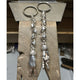 THE PEACE SIGN L TRISTAN & ISOLDE 925 SILVER PENDANT VS DIAMONDS TRISTAN & ISOLDE XL LINK KEYCHAIN