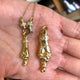 THE CROSSED FINGERS S 750 YELLOW GOLD AURORA CUFF NECKLACE VS DIAMONDS