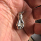 THE FIST S SOLID 750 YELLOW GOLD TRISTAN & ISOLDE CUFF PENDANT VS DIAMONDS