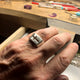THE ZEN CROSS RING C 925 SILVER