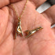 THE HORN XS 750 YELLOW GOLD AURORA CUFF PENDANT VS DIAMONDS