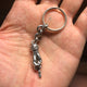 THE SERVANT L TRISTAN & ISOLDE 925 SILVER PENDANT VS DIAMONDS BRAGE LINK KEYCHAIN