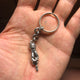 THE SERVANT L TRISTAN & ISOLDE 925 SILVER PENDANT VS DIAMONDS BRAGE LINK KEYCHAIN