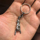 THE HORN L TEMPLE 925 SILVER PENDANT BRAGE LINK KEYCHAIN