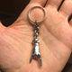THE HORN L TEMPLE 925 SILVER PENDANT BRAGE LINK KEYCHAIN
