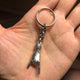 THE HORN L TRISTAN & ISOLDE L 925 SILVER PENDANT VS DIAMONDS BRAGE LINK KEYCHAIN