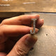 THE LETTER J RING 750 YELLOW GOLD VS DIAMONDS